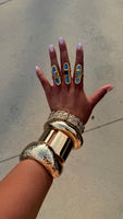 Jelly Teardrop Ring x Blue Gem Ring