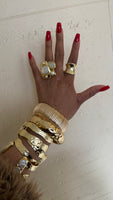 Abstract Pearl Ring