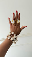 Wood ball bracelets