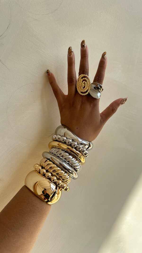 The Mix Metal Sparkle Stack Set