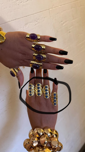 Tourmaline Cuff Ring