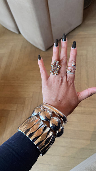 Chrome Dot Bracelet