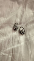 Chrome mini Ball earrings