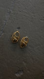 Chrome mini Ball earrings