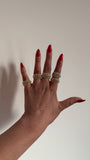 Beaded Cuff Ring