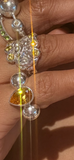 Canary Orb Pinky Ring