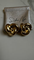 Golden Knot Studs