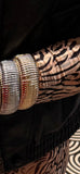Chrome Ribbed Bracelet