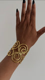 Handmade swirl cuff