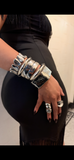 Silver Bangle Stack